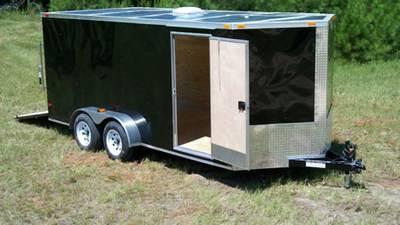 7x14 Enclosed Cargo Trailer With Ramp