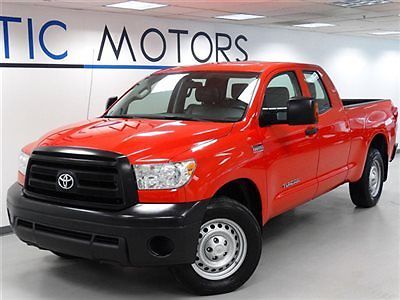 Toyota : Tundra Dbl 5.7L FFV V8 6-Speed Automatic 2010 toyota tundra double cab sr 5 4 wd leather 18 wheels cd player aux 1 owner