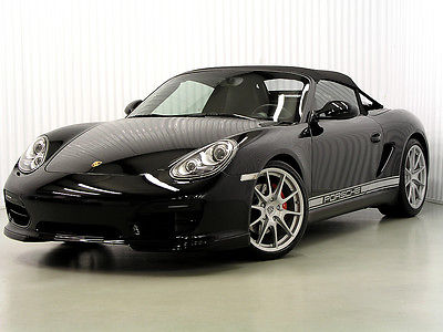 Porsche : Boxster Spyder Convertible 2-Door 2011 porsche spyder collector qualtiy black on black options 6 speed