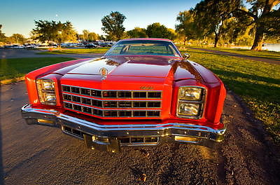 Chevrolet : Monte Carlo red 1977 chevy monte carlo low rider custom built nut bolt restoration