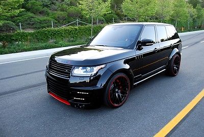 Land Rover : Range Rover supercharged Black 2015 Range Rover Supercharged V8  Widebody LUMMA CLR R