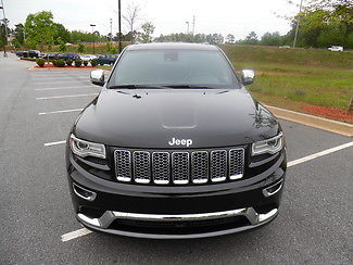 Jeep : Cherokee Summit 2014 certified black jeep grand cherokee summit nav leather roof cam crome