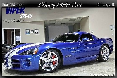 Dodge : Viper 2dr Coupe 2006 dodge viper srt 10 coupe only 14 k miles gts blue 8.3 lv 10 engine loaded clean