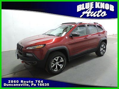 Jeep : Cherokee Trailhawk 4X4 2014 trailhawk used 3.2 l v 6 24 v automatic 4 x 4 suv premium moon roof leather aux