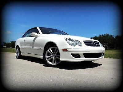 Mercedes-Benz : CLK-Class CLK350 Cabriolet FLORIDA, CARFAX CERTIFIED, 2 OWNER, NEW MERCEDES TRADE, WHITE/TAN - NONE NICER!