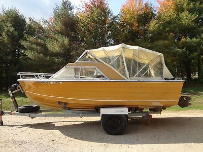 1976 Reinell Camper Cuddy 3.0 motor with trailer ready for the water