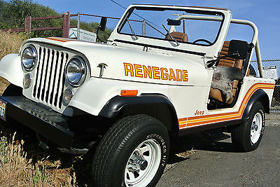 Jeep : CJ RENEGADE 1985 jeep cj 7 renegade 33 k mile 100 original w all accessories 1 owner car