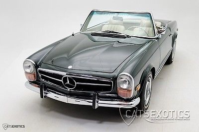 Mercedes-Benz : SL-Class Convertible Cosmetically & Mechanically Restored - Parchment Leather - New Brown Soft Top -