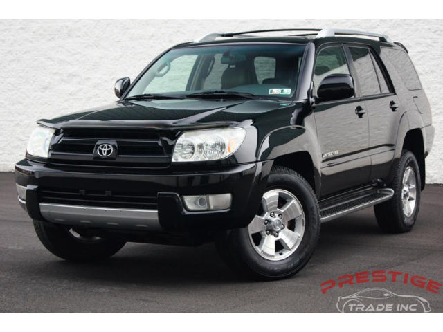 Toyota : 4Runner 4dr Limited 2004 toyota 4 runner limited 4 wd black leather sunroof 1 owner clean history