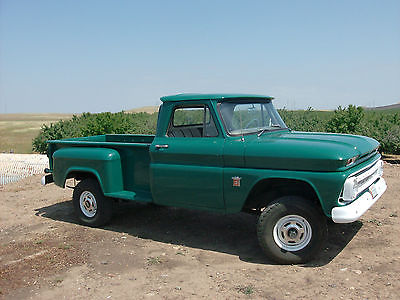 Chevrolet : C/K Pickup 1500 C/K 10 Series chevy, chevrolet, green, long bed, longbed, stepside, step side, 1964, 4WD, 4x4