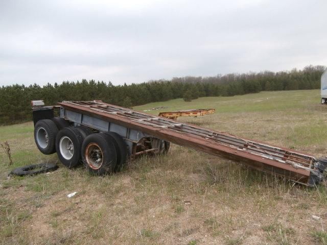 20' Fruehauf semi dump trailer tri axle frame triaxle