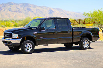 Ford : F-250 MONEY BACK GUARANTEE 2002 ford f 250 lariat 4 x 4 diesel 4 wd crew cab 4 door 7.3 l leather inspected