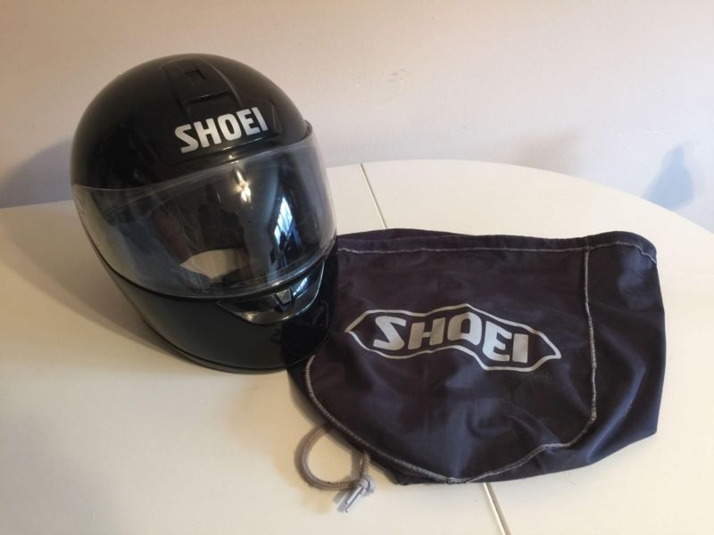 Motorcycle helmet. . . Shoei, black, XXL size