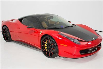 Ferrari : 458 2dr Coupe 2010 ferrari 458 cpe 17 k miles carbon fiber int hi fi sound premium sound camer