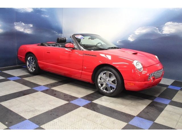 Ford : Thunderbird 2dr Conv **RED & READY**03 FORD T-BIRD CONVERTIBLE~AUTO~HTD LEATHER~V8~HARDTOP~CHROMES