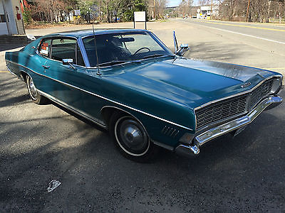 Ford : Galaxie XL Classic 1968 Ford XL Fastback, Turquoise, 390, four barrel, dual exhaust