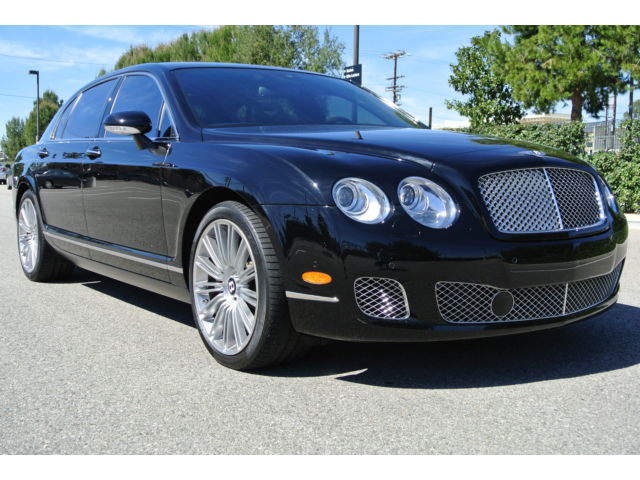 Bentley : Continental Flying Spur 4dr Sdn Spee 1 owner dvd tvs blk blk speed low miles