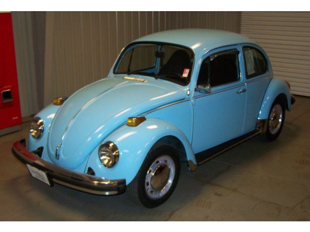 Volkswagen : Beetle - Classic VW BUG 60 PICS COOL TURN KEY CRUISER N OUR SHOWROO REAL-NEAT-GOOD-DRIVING-STRONG-1600CC-DUAL-PORT-4-SPEED-BABY-BLUE-SOUTHERN-DRIVER