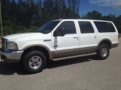 Ford : Excursion Limited 4WD 4dr SUV 2001 ford excursion 7.3 liter turbo diesel 4 x 4 leather navigation clean carfax