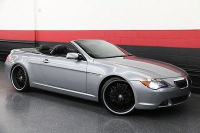 BMW : 6-Series 2dr Convertible 2007 bmw 650 i sport navigation comfort access serviced xenons 22 wheels wow