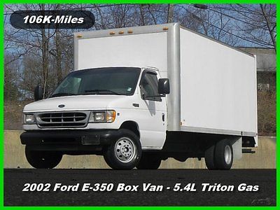 Ford : E-Series Van Box Van 02 ford e 350 e 350 cutaway box van drw 5.4 l v 8 triton gas truck super duty 14 ft