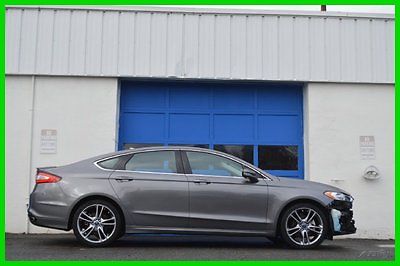 Ford : Fusion Titanium 2.0L Turbo Leather  SONY SYNC LOADED SAVE Repairable Rebuildable Salvage Lot Drives Great Project Builder Fixer Wrecked