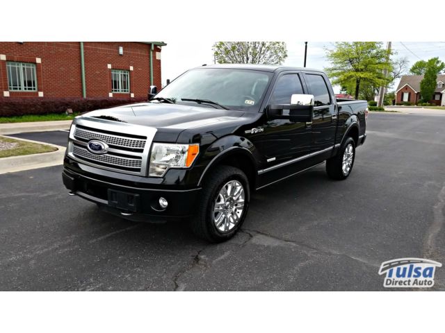 Ford : F-150 Platinum 4x4 1 owner supercrew 4 x 4 heated cooled leather back up camera sensors loaded