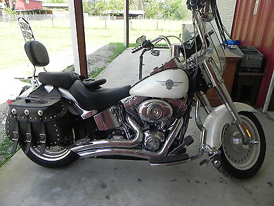 Harley-Davidson : Other 2009 harley davidson fatboy white with lots of chrome