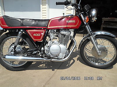 Yamaha : XS Yamaha xs 400 2-E  1978 red and gold