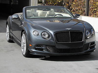 Bentley : Continental GT Convertible Speed in Thunder. Brand New, on sale! 2015 bentley continental gt speed convertible brand new sales price