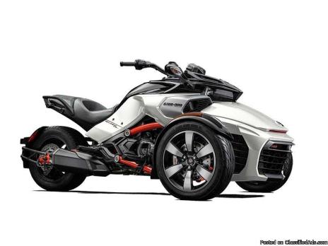 2015 Can-Am Spyder F3-S SE6 Roadster in Pearl White motorcycle trike