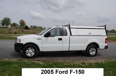 Ford : F-150 XL 2005 xl used 4.2 l v 6 12 v automatic rwd pickup truck 8 ft bed utility campershell