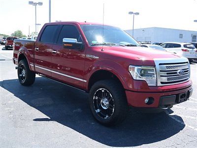 Ford : F-150 SUPERCREW 4X4 STYLE SUPERCREW 4X4 STYLE Low Miles 4 dr Truck Automatic 5.0L 8 Cyl RED