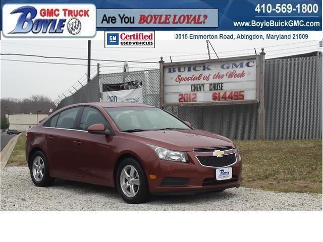 2012 CHEVROLET CRUZE 4dr Car LT w/1LT