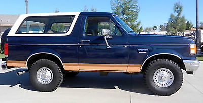 Ford : Bronco Eddie Bauer 1989 ford bronco eddie bauer edition full sized 4 wd suv