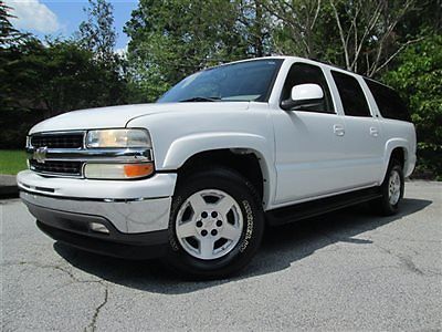 Chevrolet : Suburban 1500 LT 5.3L V8 ONE OWNER CLEAN CARFAX ALL SERVICE ONE OWNER CLEAN CARFAX SERVICE RECORDS HTD LEATHER SUNROOF DVD QUADS THIRD ROW