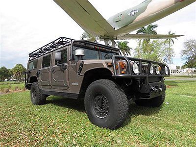 Hummer : H1 HMCS / H1 Florida Hummer H1 Turbo Diesel Heated Leather DVD Camera 4X4 Bluetooth Winch 4WD