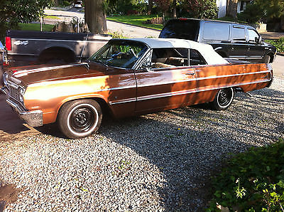 Chevrolet : Impala CONVERTABLE 1964 chevrolet impala convertible parked for 21 years