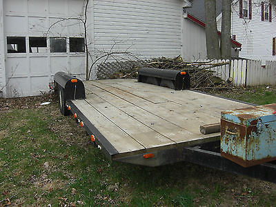 21' flatbed dual axle trailer