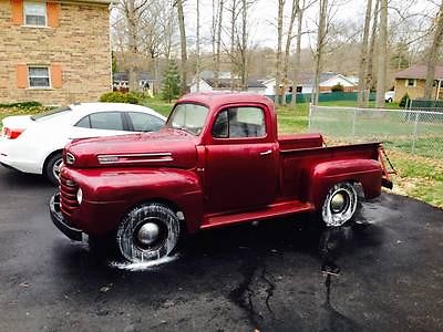 Ford : F-100 First Generation  Maroon 1950 Ford Pickup In Great Shape