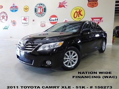Toyota : Camry XLE 11 camry xle sedan sunroof heated leather 6 disk cd b t 16 in whls 51 k we finance