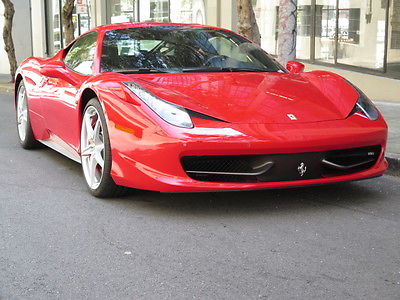 Ferrari : 458 in Rosso Corso with only 12,233 miles! 2011 ferrari 458 italia rosso corso red low miles