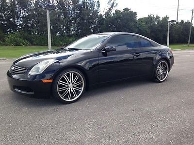 Infiniti : G35 Base 2dr Coupe w/Leather 2003 infiniti g 35 coupe low miles 118 k navigation bluetooth black on black