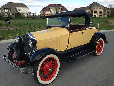 Ford : Model A Roadster 1929 ford model a roadster rust free barn find