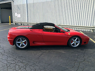 Ferrari : 360 Standard 2001 ferrari f 360 spider red over tan