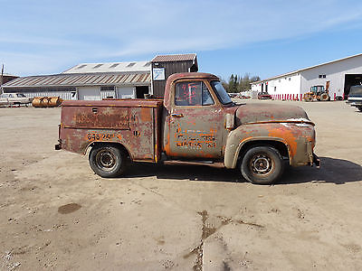 Ford : Other Pickups Utility 1954 ford 1 2 ton utilty truck patina rat rod parts project