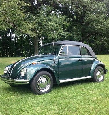 Volkswagen : Beetle - Classic Karmann Convertible 1969 volkswagen beetle karmann covertible restored rust free original ny car