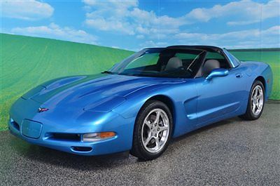 Chevrolet : Corvette 2 TOPS - HEADS UP DISPLAY - CHROME WHEELS 1999 corvette 6 speed manual both tops heads up display low miles