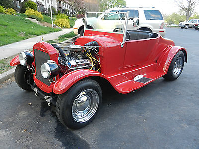 Ford : Other Pleather 1927 red hot rod ford roadster rat rod glass body