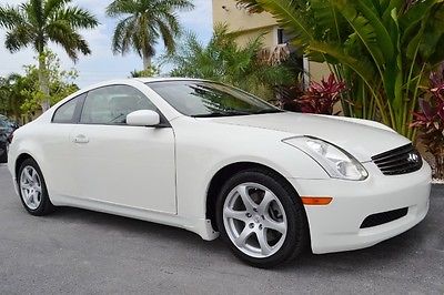 Infiniti : G35 Base Coupe 2-Door 2007 infiniti g 35 florida coupe ivory pearl sunroof leather automatic